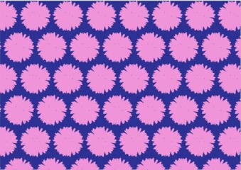 seamless pattern with pink flowers