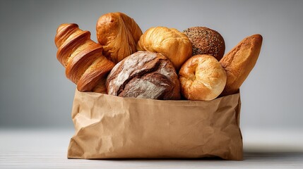 Artisan Breads: A Baker's Delight - Delicious Variety in a Paper Bag