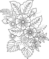 Abstract geometric shapes with color gradients and text elements