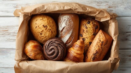 Artisan Breads: A Baker's Selection in a Paper Box