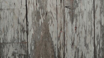 Close-up of old weathered wooden planks with a rustic, aged texture. The natural cracks, stains, and faded color create an authentic vintage look, perfect for backgrounds, wall textures, or design ele