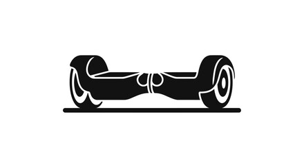 Silhouette of a Self-Balancing Electric Scooter.