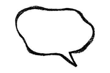 Hand drawn speech bubble Blank empty message box Textbox frame for banners, price tags, stickers, design