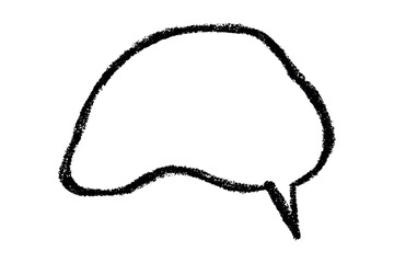 Hand drawn speech bubble Blank empty message box Textbox frame for banners, price tags, stickers, design