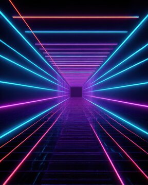 light trails on the tunnel