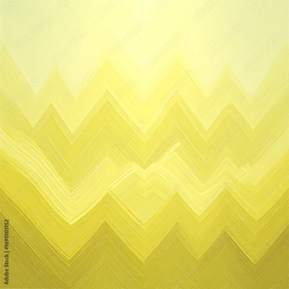 Wall mural abstract yellow zigzag pattern with soft gradients