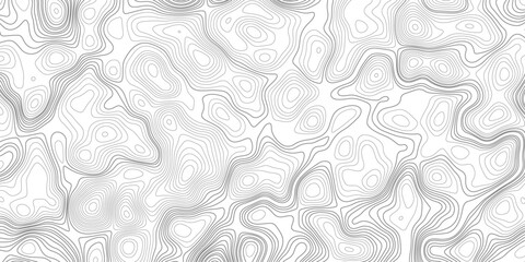 Topographic map background geographic line map with elevation assignments. Modern design with White background with topographic wavy pattern design.paper texture Imitation of a geographical map shades © Sajjad