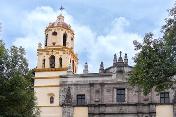 Coyoacan center church in Mexico City.