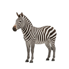Obraz premium Majestic zebra stands proudly isolated against a stark dark canvas wildlife photography transparent background