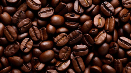Naklejka premium coffee beans background