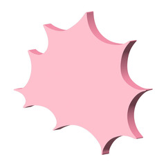 3d speech bubble Blank empty message box Textbox frame for banners, price tags, stickers, design