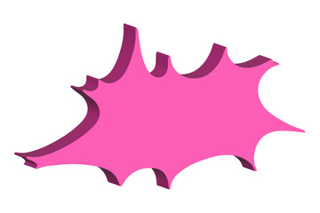 3d speech bubble Blank empty message box Textbox frame for banners, price tags, stickers, design