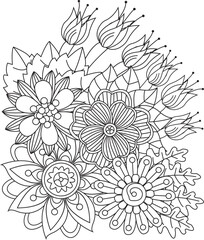 Abstract geometric design with vibrant color accents