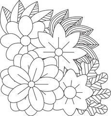 Abstract geometric design with bold color accents