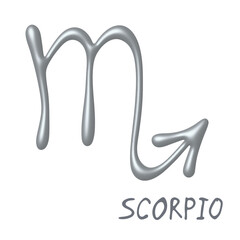 3d scorpio zodiac sign Astrology clipart Element for design