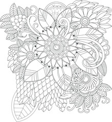 Abstract geometric composition with bold colors