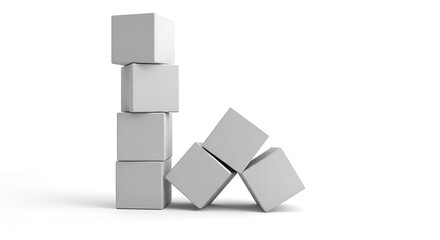 Obraz premium Stack of Boxes, Business Concept.