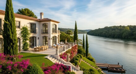 Luxurious Lakeside Villa with Stunning River Views