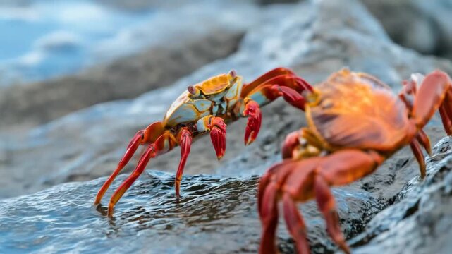 crab on the rock