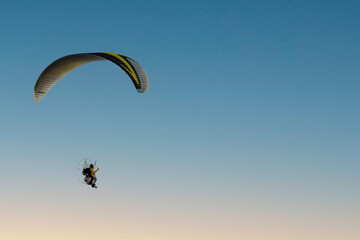 Paraglider in the sky