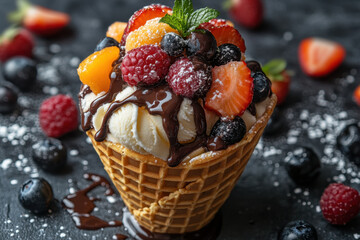 A person playing a trumpet passionately.