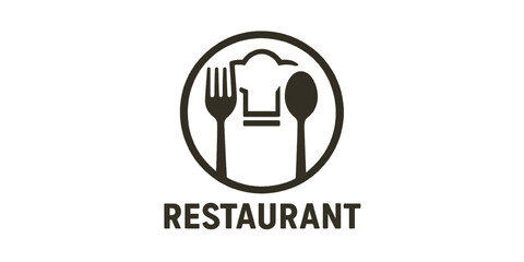 Minimalist logo Barbecue restaurant  concept. Logo of Barbecue, Grill and Bar with fire, grill fork and spatula. BBQ logo template. Grunge texture. Vector illustration