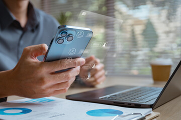 Live chat customer support. Online assistance support. Customer service concept. Help technology.