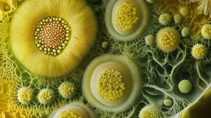 Microscopic floral structures