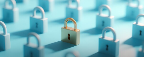 Abstract image of security locks