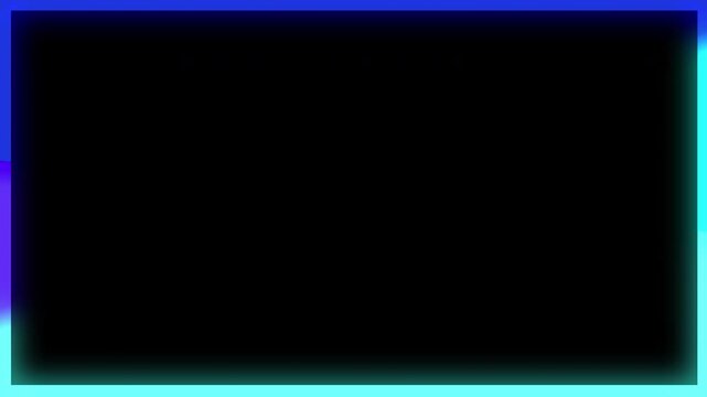 4k stock | Webcam overlays with dark rectangular space and glowing borders for Twitch stream. Perfect for gaming, tutorials, vlogs, and virtual events.