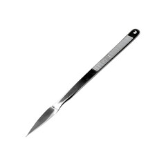 Stainless Steel Scalpel Isolated on Black Background