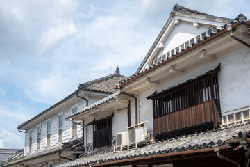 日本の岡山県倉敷市のとても美しい日曜日の風景