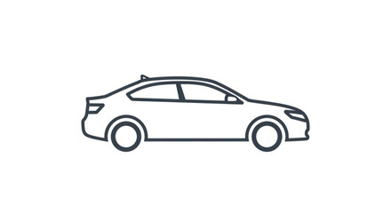 Sleek modern coupe design, ideal for automotive branding, transportation concepts, and innovative vehicle technology showcasing speed and style in a minimalist aesthetic