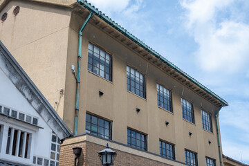 日本の岡山県倉敷市のとても美しい日曜日の風景