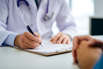 Fototapeta premium doctor writing prescription