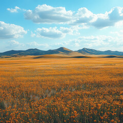 Obraz premium Wildflowers in the Palos field.