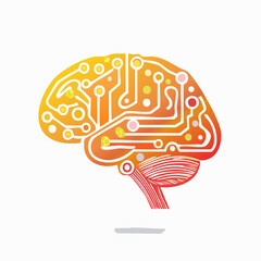 Digital Brain Graphic Design