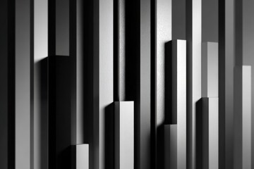 Abstract geometric shapes in grayscale