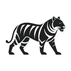 Walking Tiger Silhouette