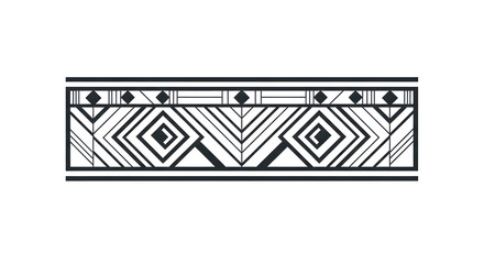 Elegant Art Deco border design for sophisticated branding and decorative projects