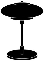 night illustration light silhouette lamp logo modern icon room outline dark home evening interior house glowing rest indoors object shape studio vector graphic background