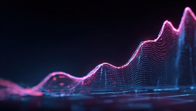 Abstract data visualization graphic (2)