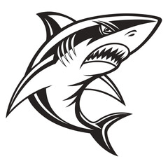 Shark with open mouth