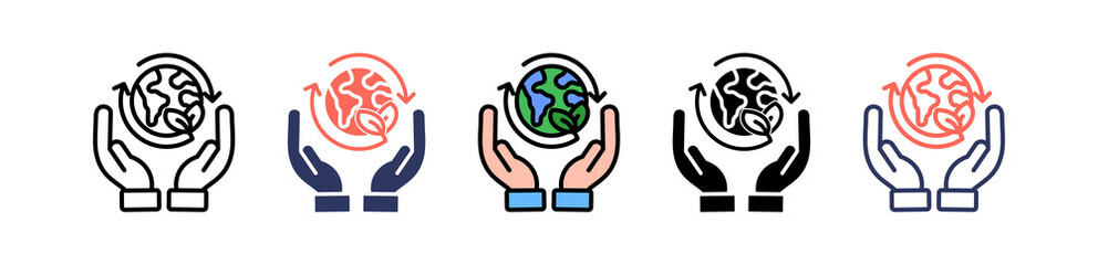 Sustainable Growth multiple icon