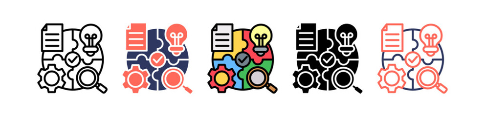 Lean Principles multiple icon