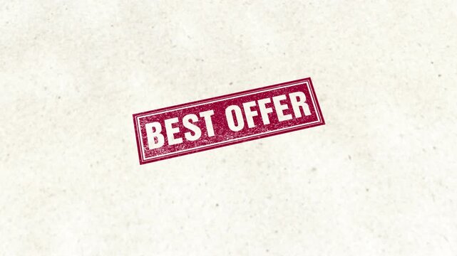 Best Offer Golden Rectangle Rubber Stamp