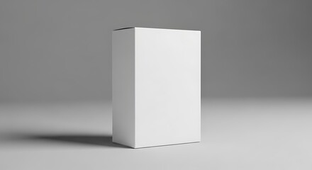 Blank White Box Packaging Mockup.