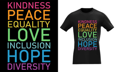 Fototapeta premium kindness peace equality love inclusion hope diversity