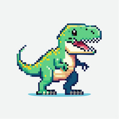  T-Rex pixel art character
