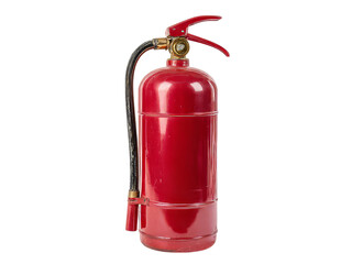 Vintage red fire extinguisher safety equipment isolated black background, Isolated On White Background, Png Transparent